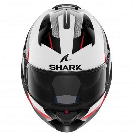 Каска SHARK EVO-ES KRYD BLACK/WHITE/RED