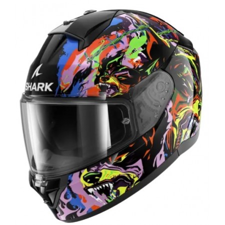 Каска SHARK RIDILL 2 RAGING BEAST Black Violet Yellow