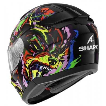 Каска SHARK RIDILL 2 RAGING BEAST Black Violet Yellow