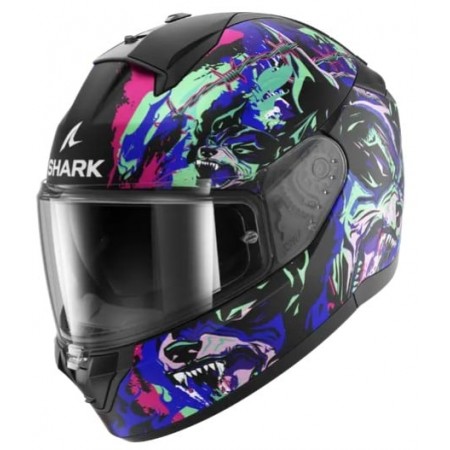 Каска SHARK RIDILL 2 RAGING BEAST Blue/Violet/Pink