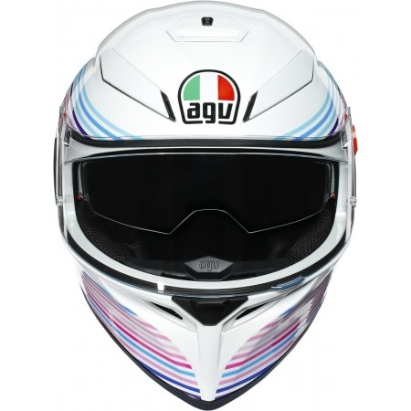 КАСКА AGV K3-SV SAKURA PEARL WHITE/PURPLE