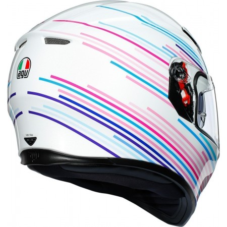 КАСКА AGV K3-SV SAKURA PEARL WHITE/PURPLE