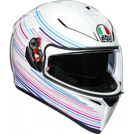 КАСКА AGV K3-SV SAKURA PEARL WHITE/PURPLE