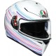 КАСКА AGV K3-SV SAKURA PEARL WHITE/PURPLE