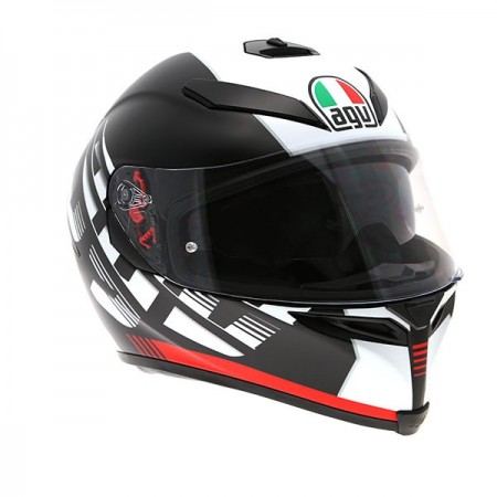 Каска AGV K5 DARKSTORM BLACK/RED