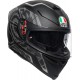 Каска AGV K5-S TORNADO MATT BLACK/SILVER