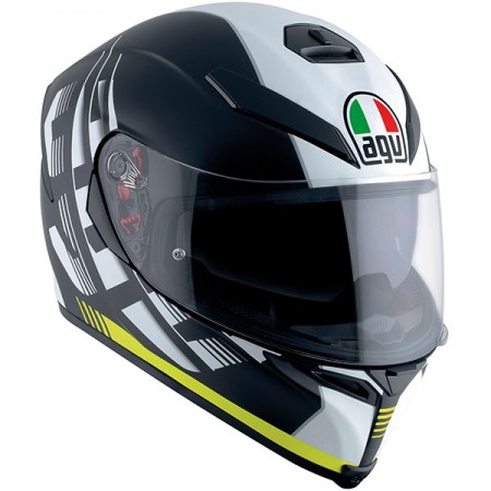 Каска AGV K5 DARKSTORM BLACK/YELLOW