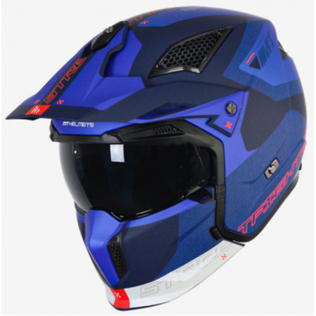 КАСКА MT STREETFIGHTER S TOTEM C17 MATT 2 PEARL BLUE