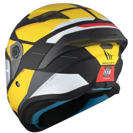 Каска MT TARGO S KAY B3 MATT BLACK/YELLOW Каска MT TARGO S KAY B3 MATT BLACK/YELLOW