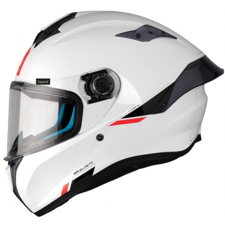 Каска MT TARGO S SOLID A0 GLOSS PEARL WHITE