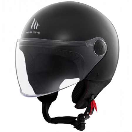 КАСКА ЗА СКУТЕР MT STREET S SOLID A1 GLOSS BLACK