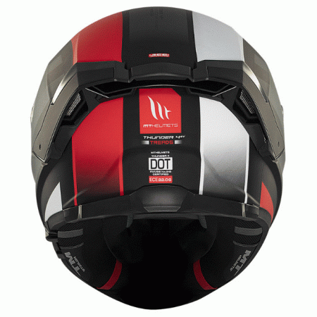 Каска MT THUNDER 4 SV TREADS B5 MATT GREY/RED