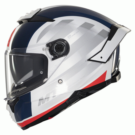 Каска MT THUNDER 4 SV TREADS C7 GLOSS WHITE/BLUE/RED