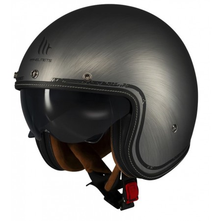 Каска за скутер MT LE MANS 2 S SV SCRATCHED CHROME