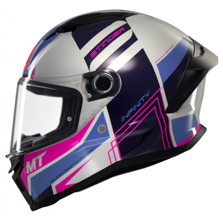 Каска MT STINGER 2 TRON C8 GLOSS PINK