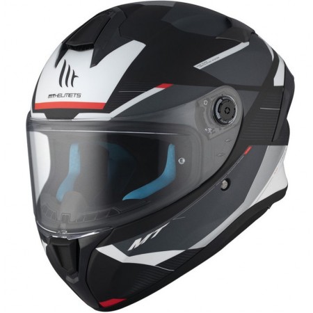 Каска MT TARGO S KAY B2 MATT BLACK/WHITE/RED