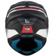 Каска MT TARGO S KAY B2 MATT BLACK/WHITE/RED