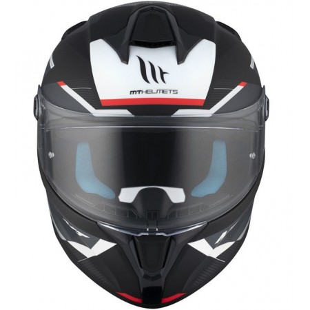 Каска MT TARGO S KAY B2 MATT BLACK/WHITE/RED