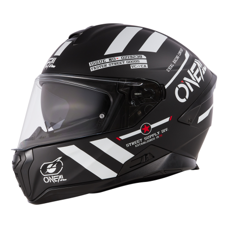 Каска O'NEAL CHALLENGER WARHAWK BLACK/WHITE/RED V.24