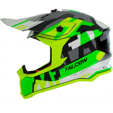 Мотокрос каска MT FALCON ARYA A3 MATT FLUO YELLOW
