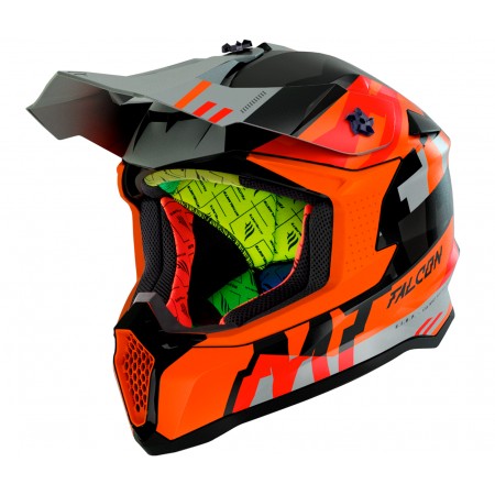 Мотокрос каска MT FALCON ARYA A4 MATT ORANGE