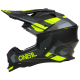 Мотокрос каска O'NEAL 2SERIES SPYDE V.23 BLACK/GRAY/NEON YELLOW