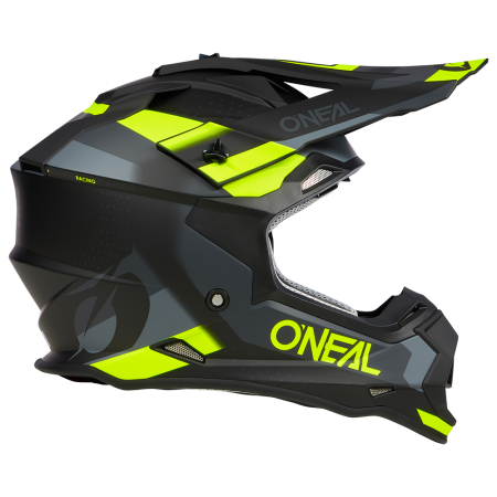Мотокрос каска O'NEAL 2SERIES SPYDE V.23 BLACK/GRAY/NEON YELLOW
