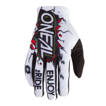 Детски мотокрос ръкавици ONEAL MATRIX VILLAIN WHITE 2020