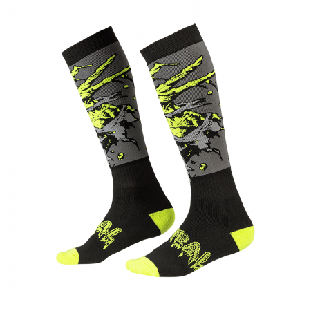 Термо чорапи ONEAL PRO MX ZOMBIE BLACK/GREEN