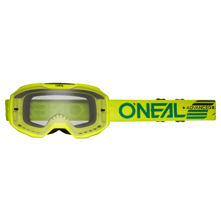 Мотокрос очила O'NEAL B-10 SOLID NEON YELLOW - CLEAR V.24