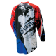 Джърси блуза ONEAL ELEMENT SHOCKER BLACK/BLUE/ RED