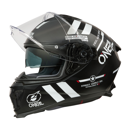 Каска O'NEAL CHALLENGER WARHAWK BLACK/WHITE/RED V.25