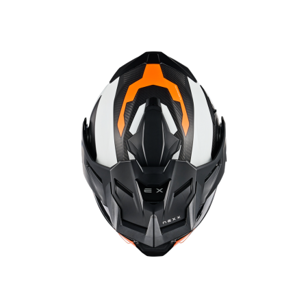 Адвенчър каска NEXX X.LIFECOUNTRY TERRA WHITE/ORANGE