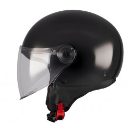 КАСКА ЗА СКУТЕР MT STREET S PURE A1 BLACK GLOSS