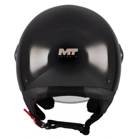 КАСКА ЗА СКУТЕР MT STREET S PURE A1 BLACK GLOSS