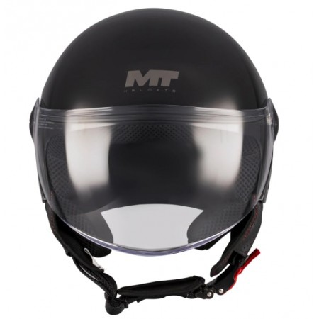 КАСКА ЗА СКУТЕР MT STREET S PURE A1 BLACK GLOSS