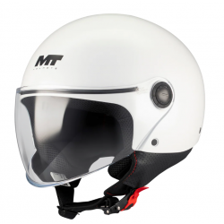 КАСКА ЗА СКУТЕР MT STREET S PURE A0 WHITE GLOSS