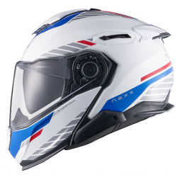 Каска NEXX X.LIFETOUR FLIP UP GLOBE WHITE BLUE