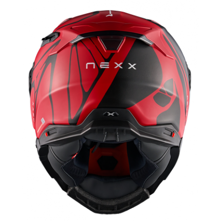 Каска NEXX X.WST3 B-SIDE RED BLACK MATT