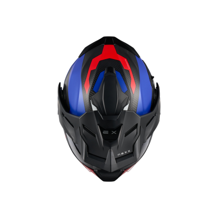 Адвенчър каска NEXX X.LIFECOUNTRY TERRA BLUE/RED MT
