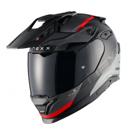 Адвенчър каска NEXX Y.TRAVL QUEST BLACK RED
