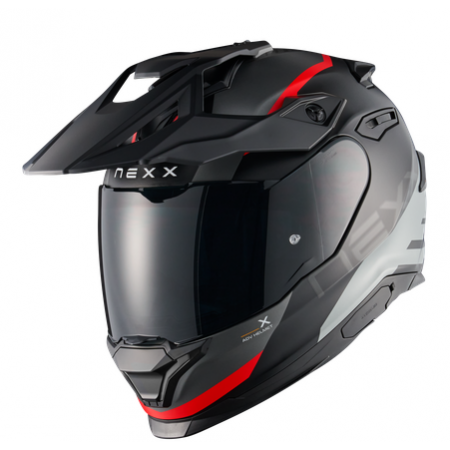 Адвенчър каска NEXX Y.TRAVL QUEST BLACK RED