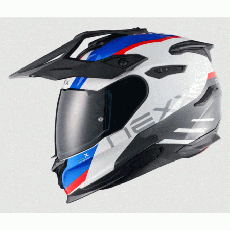 Адвенчър каска NEXX Y.TRAVL QUEST WHITE/BLUE/RED Адвенчър каска NEXX Y.TRAVL QUEST WHITE/BLUE/RED