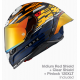 Каска NEXX X.R3R GLITCH RACER ORANGE BLUE