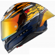 Каска NEXX X.R3R GLITCH RACER ORANGE BLUE