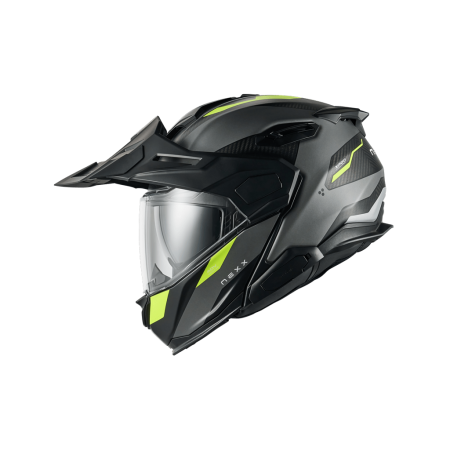 Адвенчър каска NEXX X.LIFECOUNTRY TERRA GREY/NEON