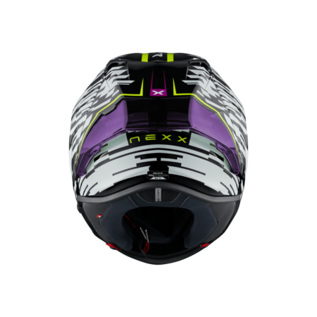 Каска NEXX X.R3R GLITCH RACER WHITE/NEON