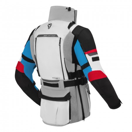 Текстилно мото яке SECA ARRAKIS III GREY/BLUE/RED