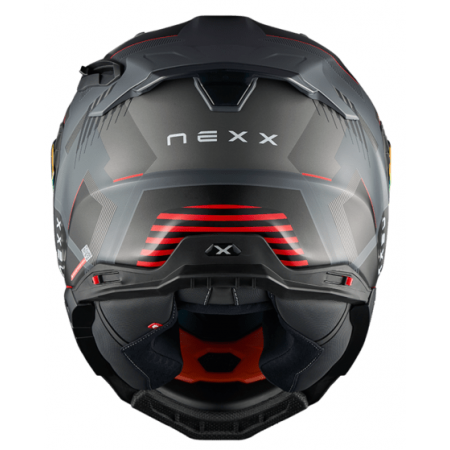 Каска NEXX X.WST3 FLUENCE GREY RED MATT